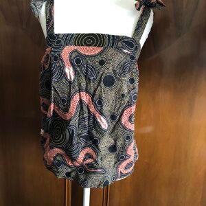 Corey Lynn Calter cotton shoulder tie top